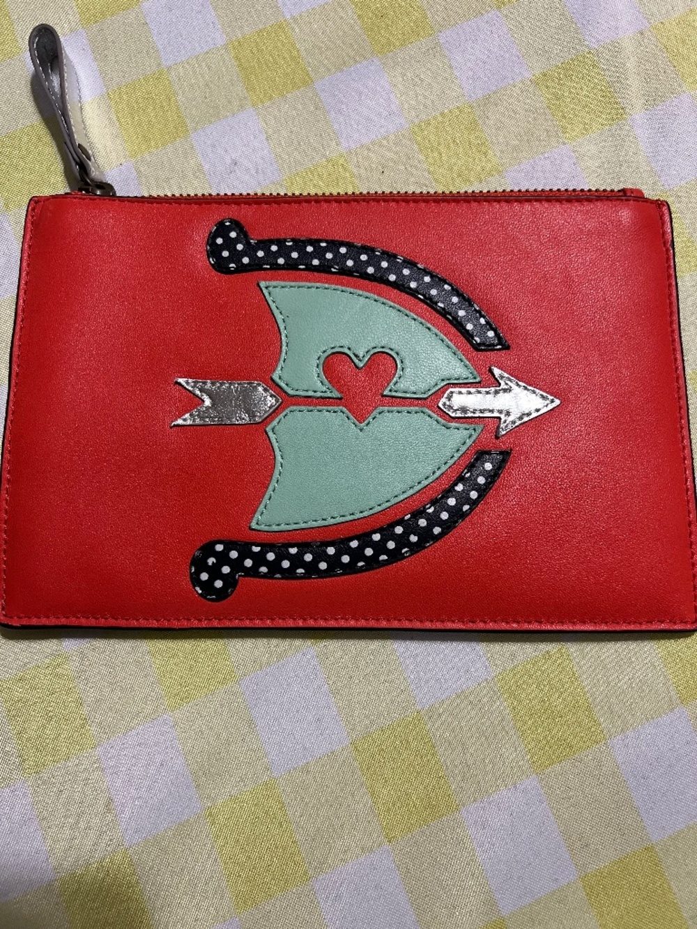 Anthropologie Miss Albright Sagittarius Zodiac Leather Pouch